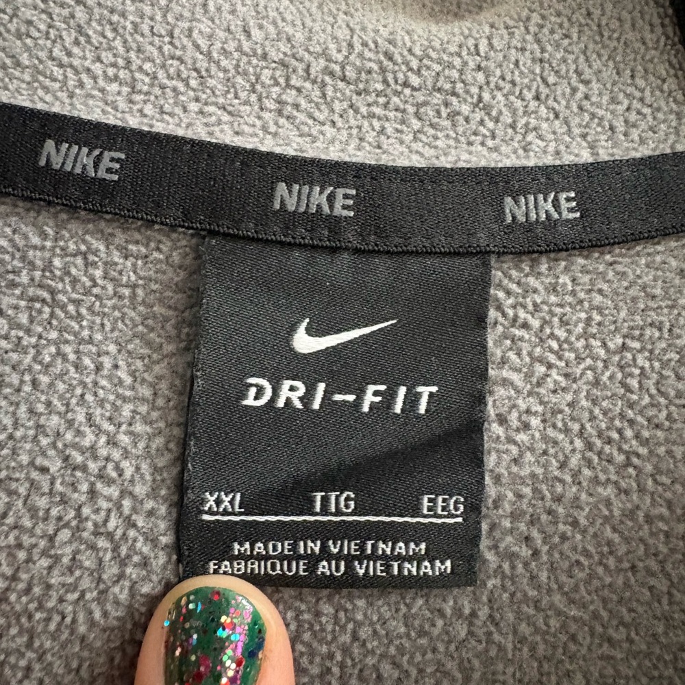 Nike Men's Zip-Up Gray Sweater - Picture 2 of 5